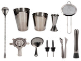 11PCS/Set Cocktail Shaker Set Bartender Kit Cocktail Strainer Stainless Steel Barware for Home V1294-YM0714-3118210200712
