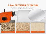 Dust Collector, 1HP 460 CFM Air Flow, Rolling Dust Collector with 80L Large Dust Collection Bag, 2.5 V952-JCQ1HPLSDTBD6SWIQV3