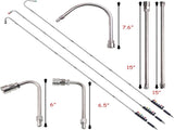 Pressure Washer Extension Wand, 10 Pack Power Washer Lance with 6 Atomization Nozzle Tips,1 Gutter V1258-DP02-C-151