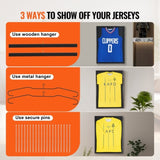 2PCs Jersey Display Frame Case, 590 x 790 x 40 mm, Large Lockable Sport Jersey Shadow Box with 98% V952-QYZSKJZX2333OS400V0