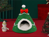 Festive Detachable Pet House - Cozy Green Candye Design V888-ELOSUNG22862