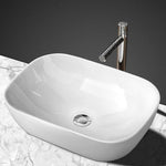 Ceramic Bathroom Basin Vanity Sink Oval Above Counter Top Mount Bowl V63-840981