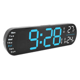 Digital Wall Clock with Remote Control Big LED Screen Display Adjustable 8 Color Lights Digital V1294-YM0901-3115240021211