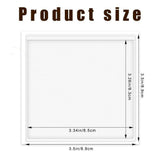50 Pack Self Adhesive Label, 3.5 x 3.5 inch Clear Label Pockets Index Card Pockets Card V1369-AZ3-W-16456
