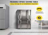 Commercial Worktable Workstation Folding Commercial Prep Table 1220x610 mm V952-CFGZT48X24YC00001V0