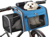 Dog Bike Basket Pet Carrier Backpack 3-in-1, Foldable Expandable Cat Carrier for Bicycle Handlebar, V1107-CS-OLGPFGG10