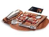 Professional 17-Piece Stainless Steel Cocktail Shaker Set with Canvas Carry Case Complete Bar V1107-CS-TJQTZ