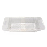 Kitchen Fruit Vegetable Strainer Modern Minimalist PET Kitchen Telescopic Drain Rack Plastic V1294-YM0703-3118230081212