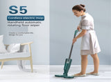S5 Green Cordless Electric Spin Mop with Spray Function USB Rechargeable Floor Cleaner - Dual V888-ELOSUNG53366