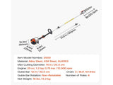 Gas Pole Saw, 25CC 2 Stroke Gas Powered Pole Saws 20.3 cm Cutting Bar, Cordless Tree Trimmer V952-ECCYJCS8INCH86J0A002V0