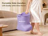 EVA Soaking Bucket with Massage Bottom, Deep Calf Bath Tub for Home Spa, Insulated Warm V1197-RY-051602