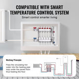 5-Branch Heat Manifold, 1/2" PEX Tubing Manifold, Stainless Steel PEX Manifold for Hydronic V952-DRFSQBXG5HLGXT75CV0
