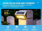 Solar Powered Step Lights for Outdoor Stairs, Stainless Steel & ABS Waterproof LED Step Light with V1341-ZY-USYHVNNJ-24PCS-3000KWARMWHITE