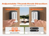 Mechanical Keyless Entry Door Lock, 14 Key Mechanical Door Lock, Mechanical Keypad Door Lock with V952-JXMMSBMAZSZMD0O8HV0