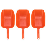 3pcs Plastic Feed Shovel Handheld Feeding Scoop Feed Ladle Portable Feeding Tool for Livestock V1294-YM0901-3111240237311