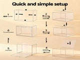 Artiss Clear Acrylic Display Case 3 Pack Toy Storage Box DS-27-CLX3
