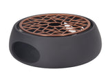 Teapot Warmer Base Ceramic Candle Heater Tea Coffee Milk Light Warmer with Purple Iron Pad for Home V1294-YM0703-3118230033511