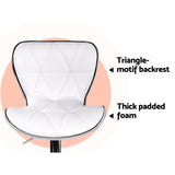 Artiss 2x Bar Stools Gas Lift Leather Seat White BA-TW-NEW4045-WHX2