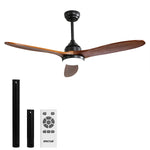 Spector 52'' Ceiling Fan DC Motor LED Walnut FAN1008-WA