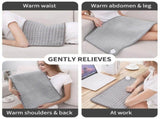 Heated Pad Zero-Gravity Pad Temperature Control Timer Winter Warmth Suitable for both humans and V1107-742-72250-GRY2