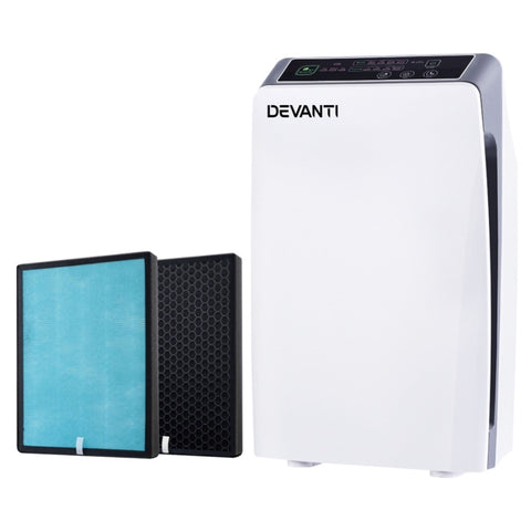 Devanti Air Purifier 4 Stage HEPA w/Replacement Filter PURI-D-501-FT