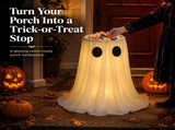 Halloween Decorations Outdoor Indoor, 30IN Lighted Ghost Candy Bowl with Timer Remote & Large V1107-130-52838