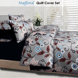 Big Sleep Stafford Quilt Cover Set Double V442-HIN-QUILTCS-STAFFORD-GREY-DS