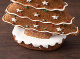 2 Pcs Charming Gingerbread Christmas Tree Figurine - Festive Resin Holiday V888-ELOSUNG27680