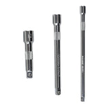 3Pieces 3/8" or 1/2" Drive Heavy Duty Socket Wrench Extension Bar for Automotive Repair Machinery V1192-AZ-W-23414