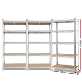 Giants 3x1.8M Warehouse Shelving Rack Racking Garage Metal Storage Shelves WR-9X18-GVN-SVX3