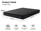 Giselle Queen Cooling Memory Foam Mattress Medium Firm with Gel Comfort 30cm FOAM-C-MFM-H030-Q