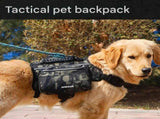 Blue Dog Backpack Harness for Medium to Large Dogs - Tactical Vest with Saddlebags, Water-Repellent V888-ELOSUNG56824