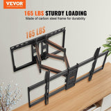 VEVOR Full Motion TV Fits for Most 37-90 inch TVs, Swivel Tilt Horizontal Adjustment TV Wall V952-BGDS600400228OBYHV0