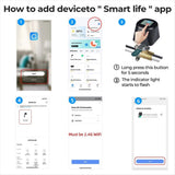 WiFi Robot Waterproof Tuya Smart Remote Control APP Remote Control Water Pipe Gas Wireless V1370-AZ4-10478