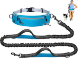 Hands Free Dog Running Leash With Adjustable Waist Belt, Reflective Bungee, Pockets And Bottle V1237-ZY-807-298