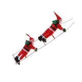 Ladder Climbing Hanging Father Xmas 9.8 Inch Xmas Tree Hanging Ornament for Home Holiday Party V1294-YM0901-3115240082111