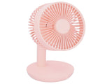 Oscillating Desk Fan Rechargeable Mute Practical Desktop USB Charging Fan for Home SchoolPink V1294-YM0901-3113210069312