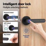 UL-tech Fingerprint Door Lock Smart Electronic Handle FDL-T8-BK