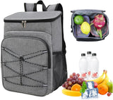 Insulated Backpack Cooler Bag Large Capacity Waterproof for Picnic Camping Lunch Grill, Gray V1188-MS-325-1781