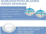 8 Pcs Sublimation Wind Spinner Blanks 8 Inch Bulk Aluminum Metal Sublimation Blanks Product Heat V1188-CYX-LHJ-2093