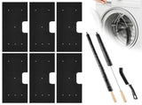6 Pack WH01X35719 Lint Filter Reusable Filter with 3 Dryer Vent Brush for PFQ97HSPVDS Washer Dryer V1366-AZ2-W-15128