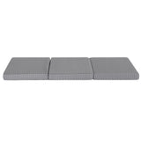 Giselle Foldable Mattress Folding Sofa Bed Trifold Memory Foam Camping Cushion Mat FOAM-MFM-TRIO-DUAL-GY