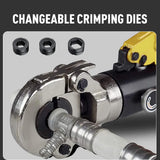 Hydraulic Pipe Crimper Plier Set Tube Plumbing Tool with Crimping Dies for Stainless Steel Pipe V985-PIPECRIMPERSET