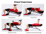 Powertrain Home Gym Bench Adjustable Flat Incline Decline FID 250KG Load WBD-01B