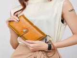 Leather Wallet Women Rfid Blocking Large Capacity, Zip Around Long Wallet - Pu Phone Clutch Purse, V1189-LWWAL-20260325-00082