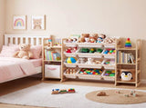 Levede Kids Toy Box Organiser 12 Bins 6 Shelves Display Storage Rack Playroom EA0302-NT-AU