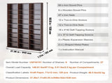 Media Storage Cabinet, 9-layer DVD Shelf Holds up to 756 CDs, Adjustable CD Shelves 27 Compartments, V952-DVDCDCCJKFS2574OVV0
