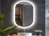 Premium Oval LED Anti-Fog Bathroom Mirror V767-XMR-T28-712-AU-V2