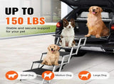 Dog Stair for Cars, Wide 5-step Dog Car Steps, Folding Dog Car Ramp with Nonslip Surface, Portable V952-KZDGLT5STEP1DLM2TV0