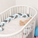 Baby Braided Crib Bumper Long Baby Nursery Cushion Knot Soft Snake Pillow V1294-YM0901-JY25528-01